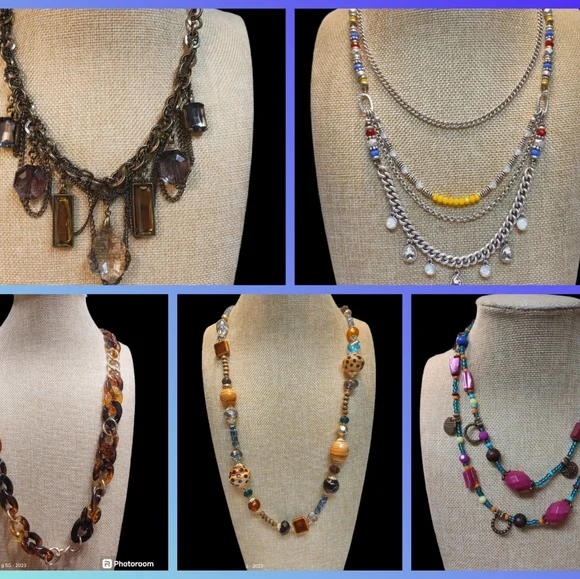 NWOT 10 Lot Of Premier Designs Necklaces Signed - Picture 1 of 12